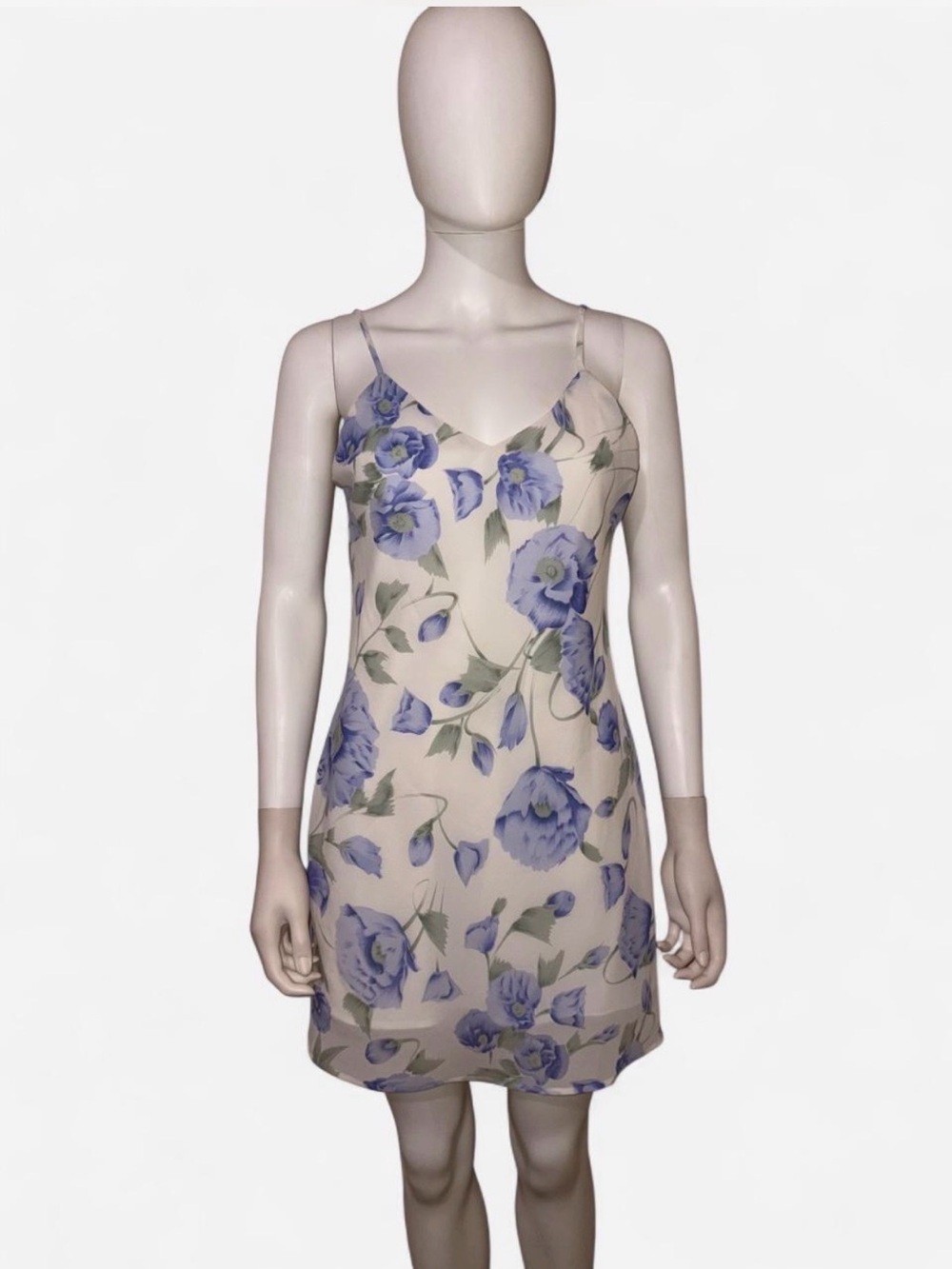 Y2K 90’s Dress in blue floral